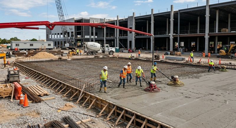 Commercial Slab Installation in Boca Raton, FL