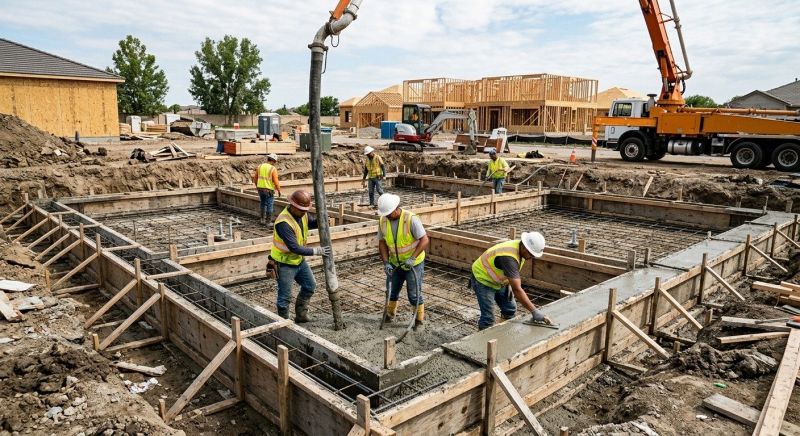 Poured Foundation Installation in Greenville, SC